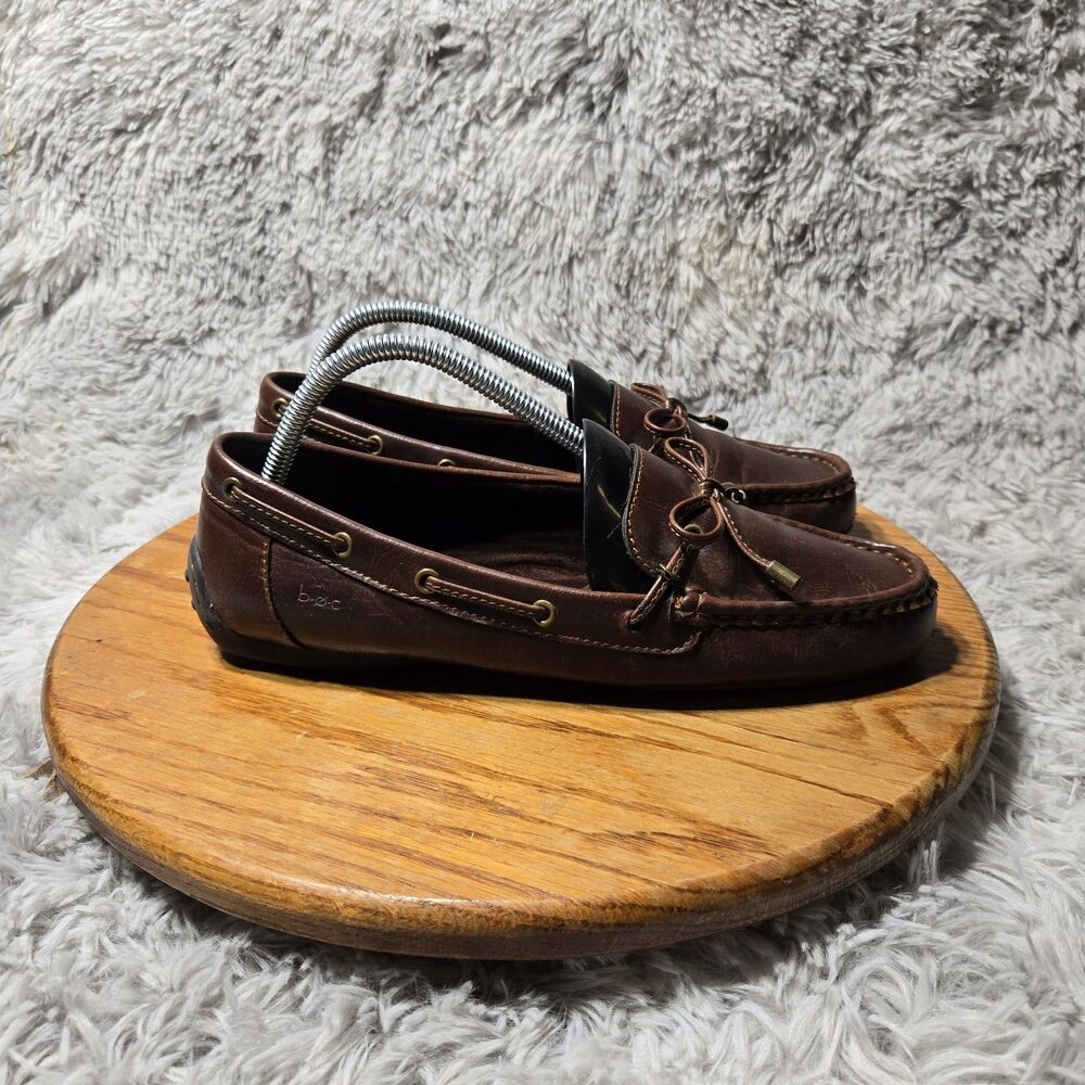 Born Brown Leather Loafers